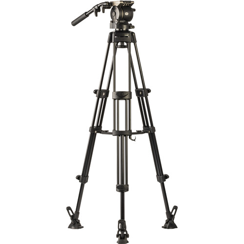 سه پایه فیلمبرداری لیبک مدل Libec HS-350M Tripod System with H35 Head, Mid-Level Spreader, Rubber Feet & Case