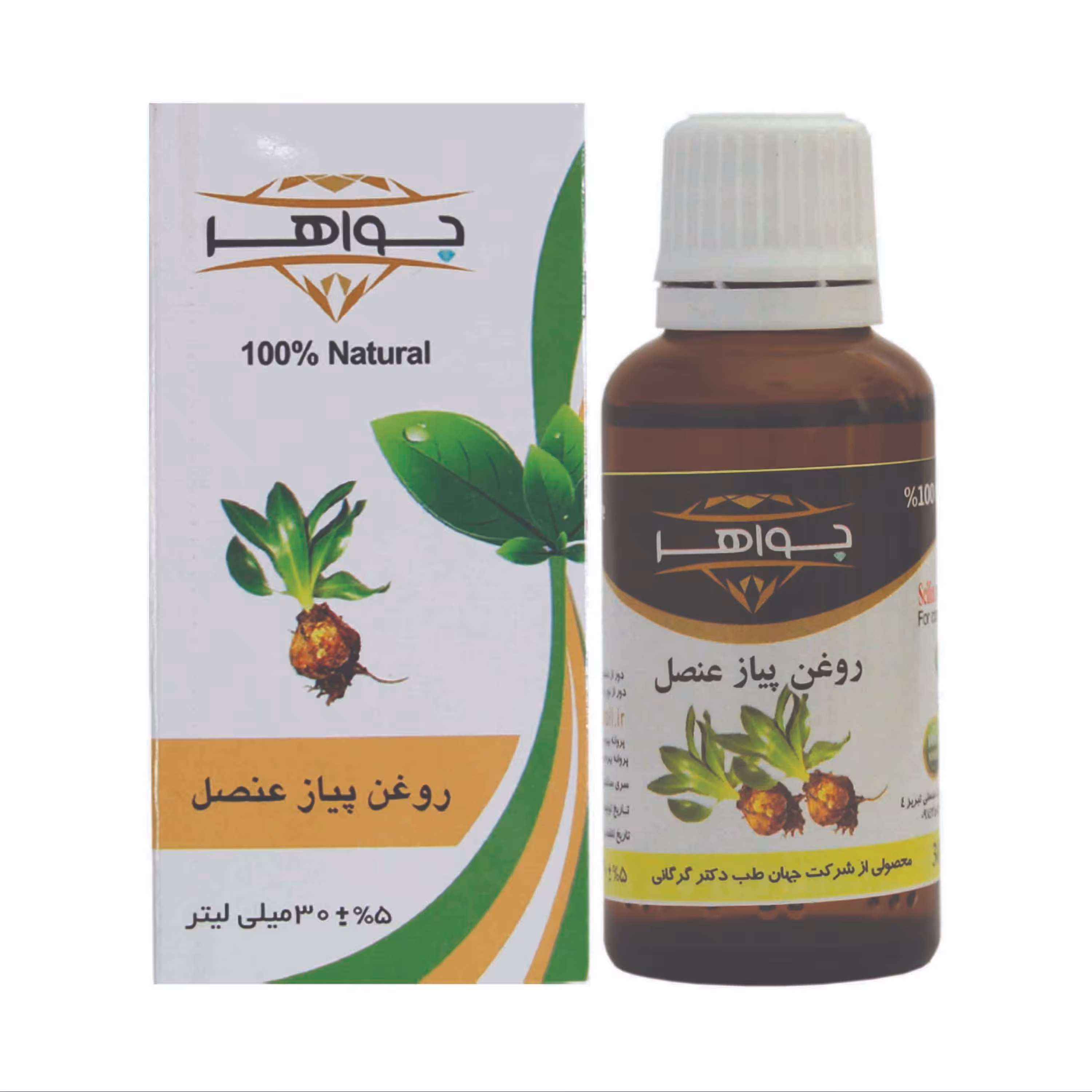 روغن مو پیاز عنصل جواهر حجم 30 میلی لیتر