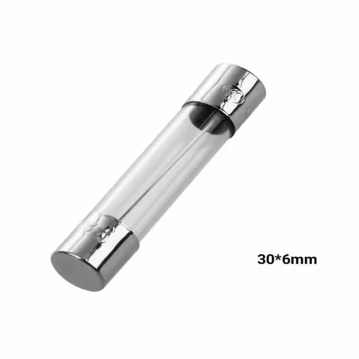 فیوز شیشه ای 20 آمپر بزرگ (سه سانتیمتری)