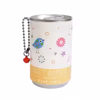 دستمال مرطوب طرح قوطی نوشابه زرد