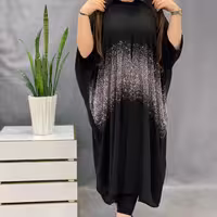 مانتوعبایی نگین دار سما