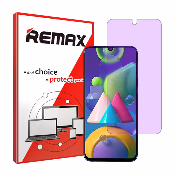 گلس سامسونگ Galaxy M21 مدل آنتی پرپل برند ریمکس کد S
