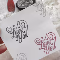 مهر دستساز لینو  love you 