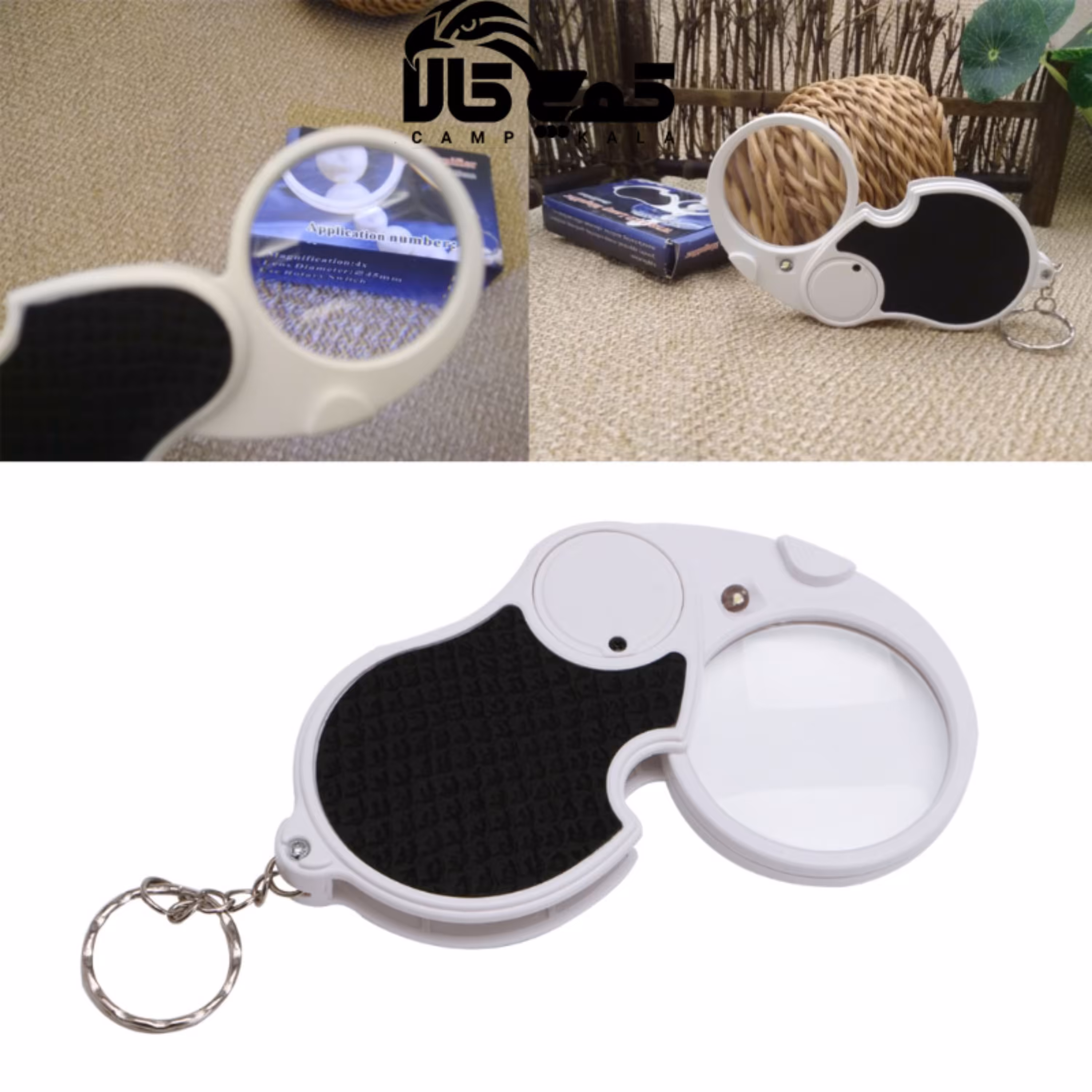 ذره بین کشویی چراغ دار 5x45mm