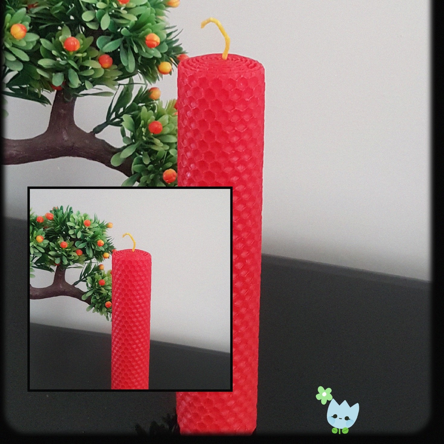 شمع موم عسلی رنگی ارگانیک و طبیعی 