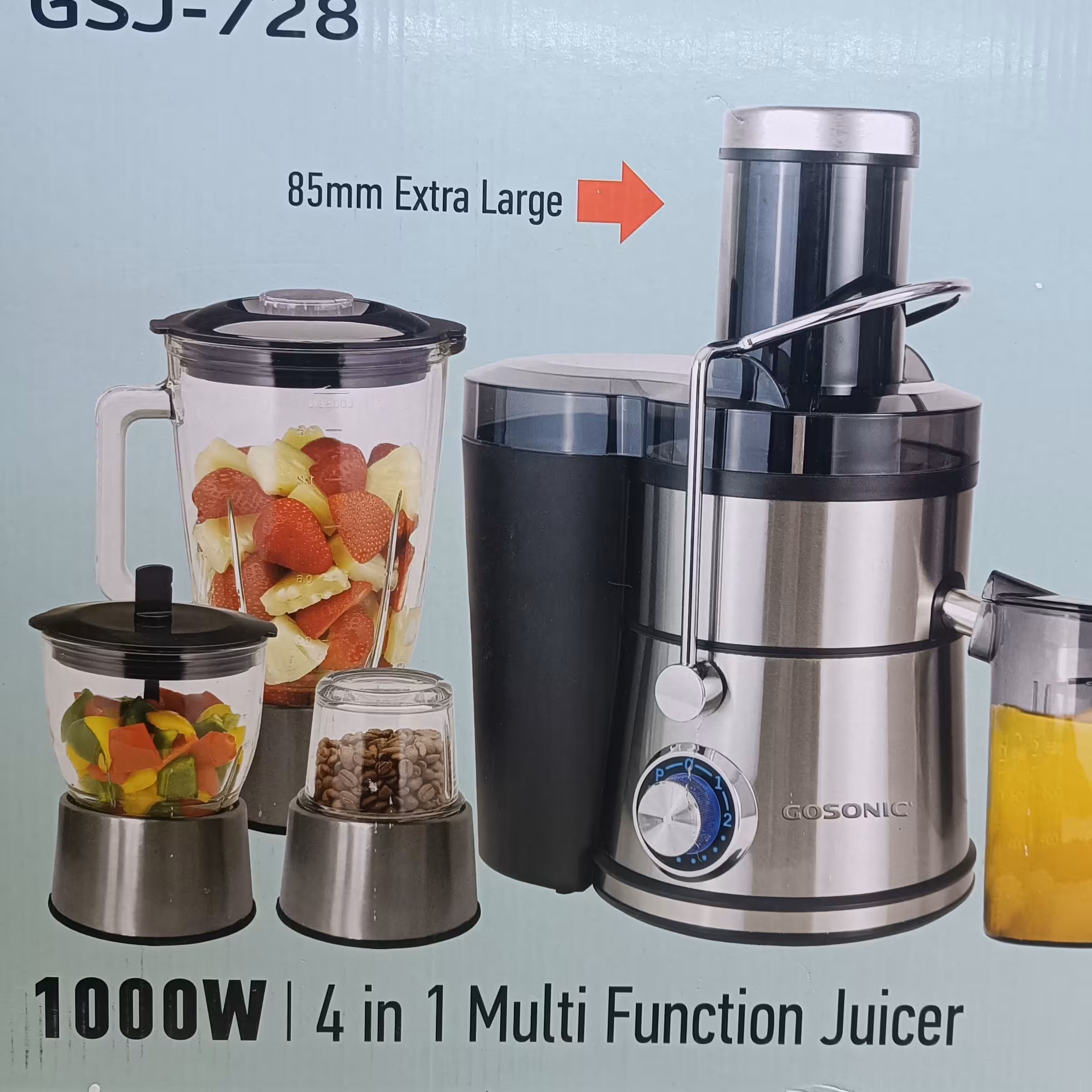 آبمیوه گیری چهار کاره گاسونیک  1000وات