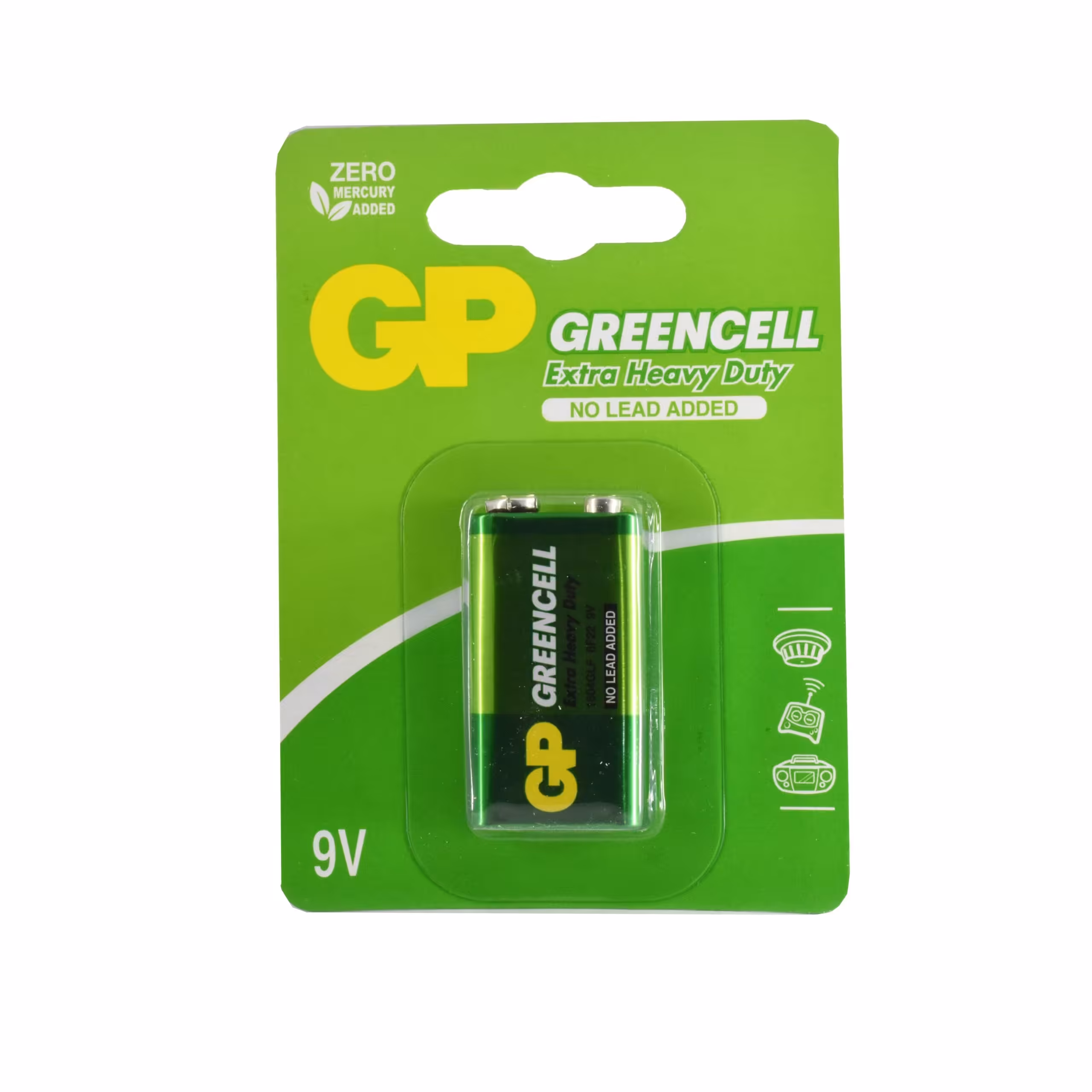 باتری کتابی 9V جی پی مدل GreenCell بسته یک عددی