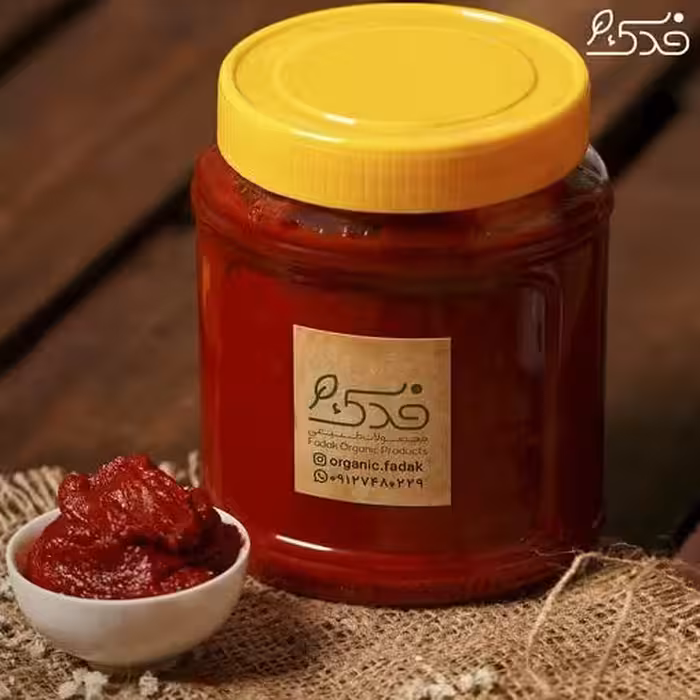 رب گوجه خانگی کم نمک فدک شعبه 5 (800گرم)