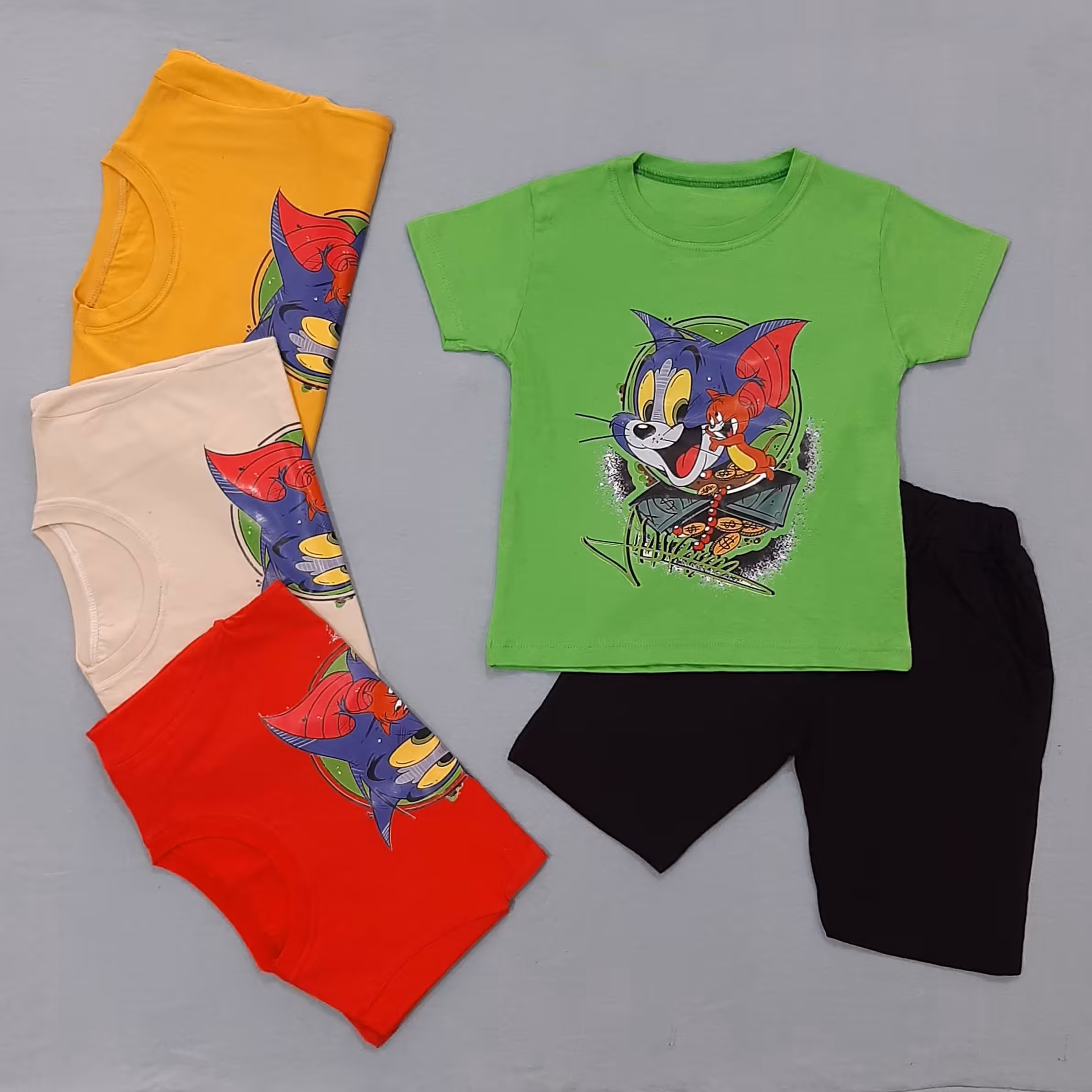 تیشرت شلوارک پسرانه تام و جری تیشرت و شلوارک بچگانه