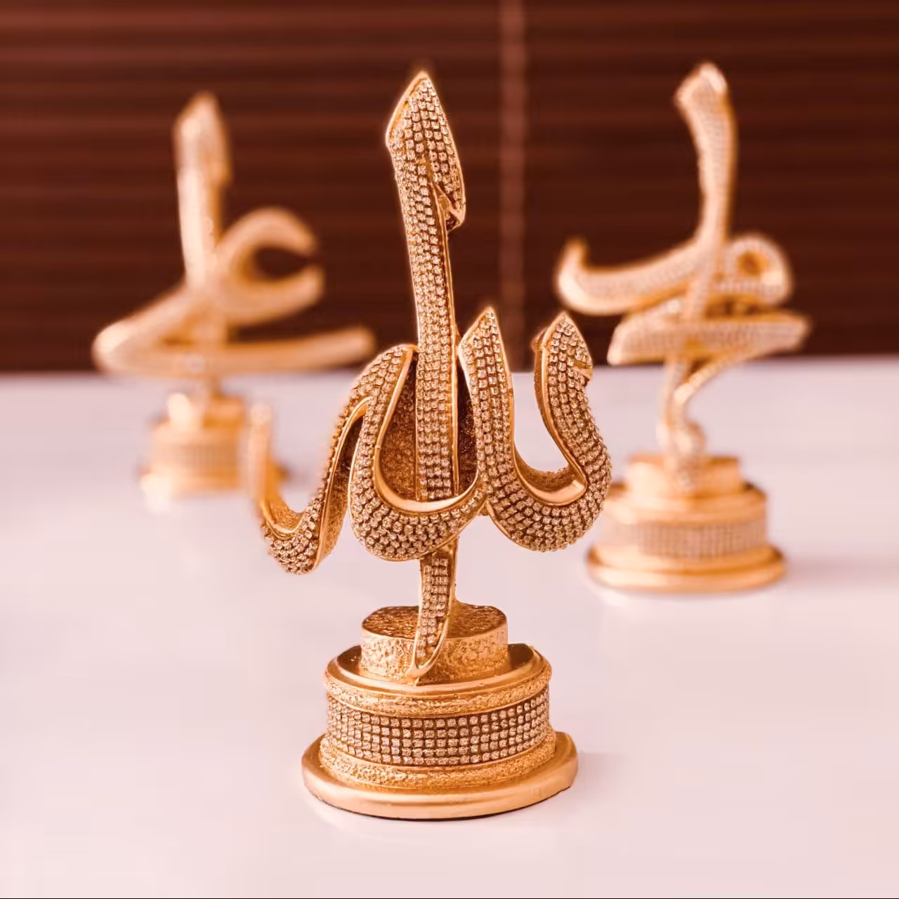 تندیس  دکوری  تک کلمه الله .محمد.علی . فاطمه  