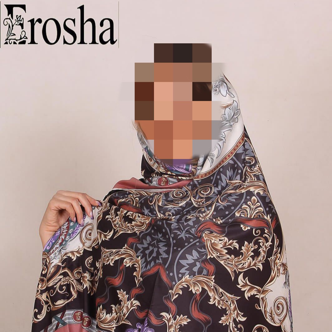 روسری ساتن ابریشم ایستایی عالی قواره 140
