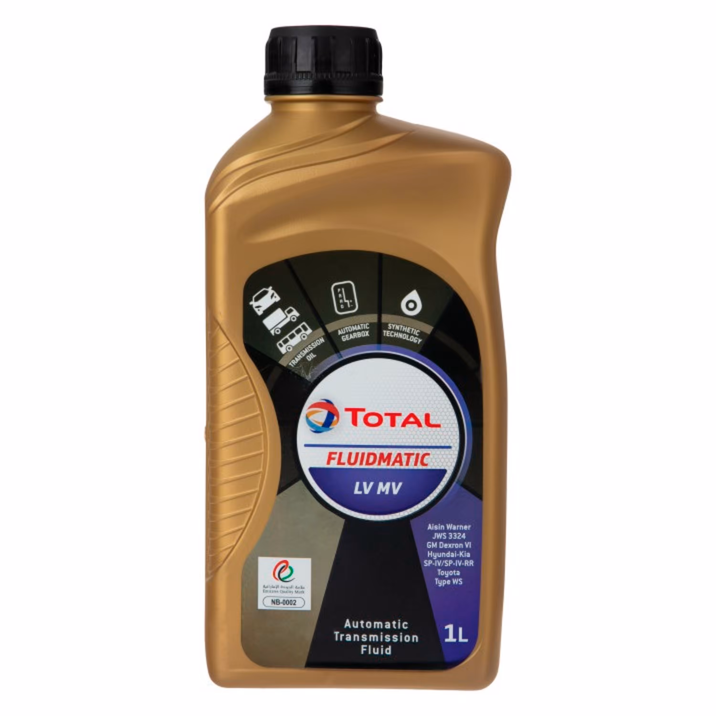 روغن گیربکس خودرو اتوماتیک توتال total مدل LVMV حجم 1 لیتر