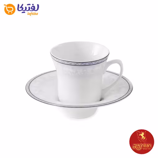سرویس چای خوری چینی زرین شهرزاد طرح وایت رز 12 پارچه