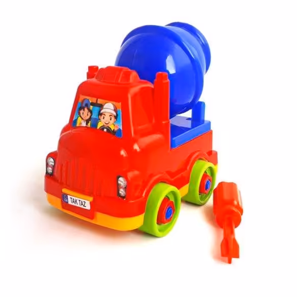 اسباب بازی ماشین میکسر ساز و باز تک توی tak toy