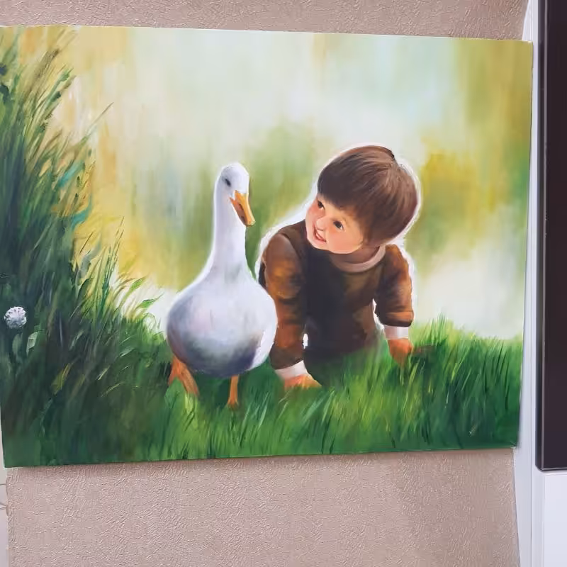 تابلو رنگ روغن کودک 