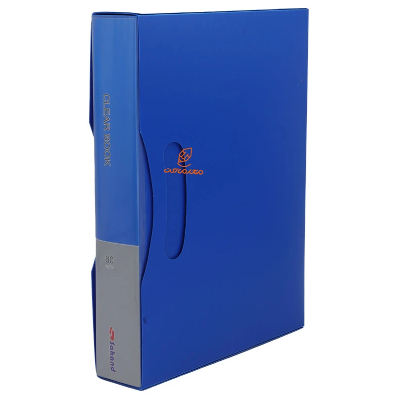 کلربوک 80 برگ قاب دار آبی سهند