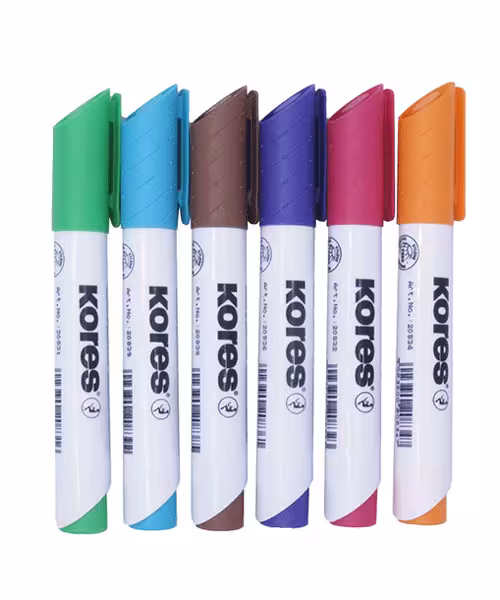 ماژیک وایتبرد کورس رنگی پک 6 عددی