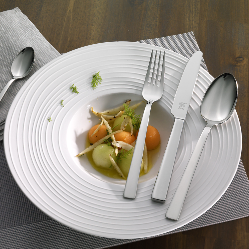 سرویس قاشق و چنگال زولینگ مدل کینگ 100 پارچه مناسب برای 18 نفر ZWILLING KING CUTLERY SET 100 PCS