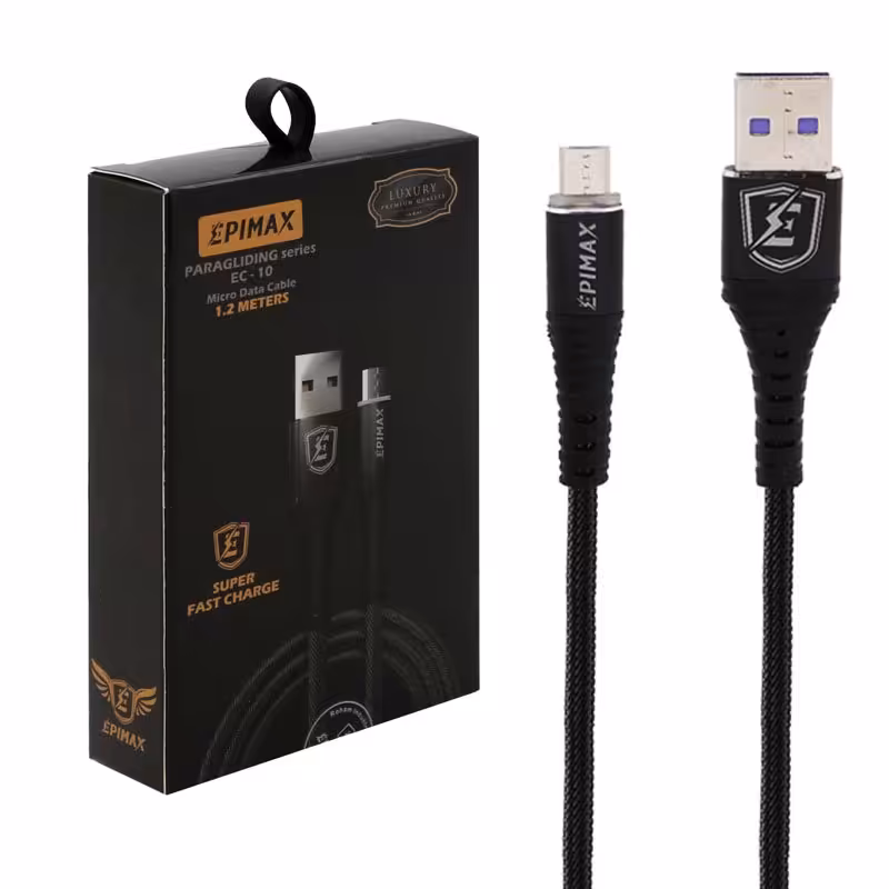 کابل شارژ (گارانتی دار ) میکرو پاراگلایدری ، EC-10 , ساخت ایران در دو رنگ طوسی و مشکی ، مقاوم