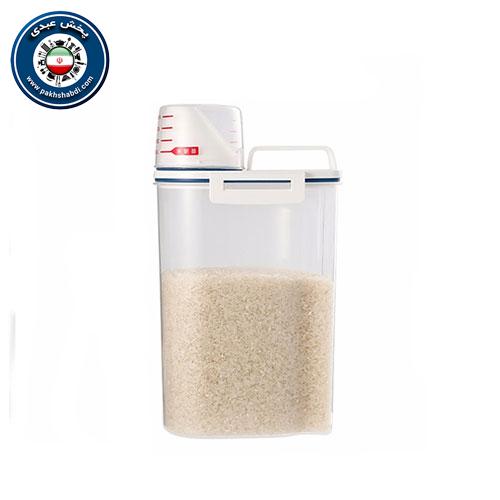 نگهدارنده حبوبات با پیمانه مدرج