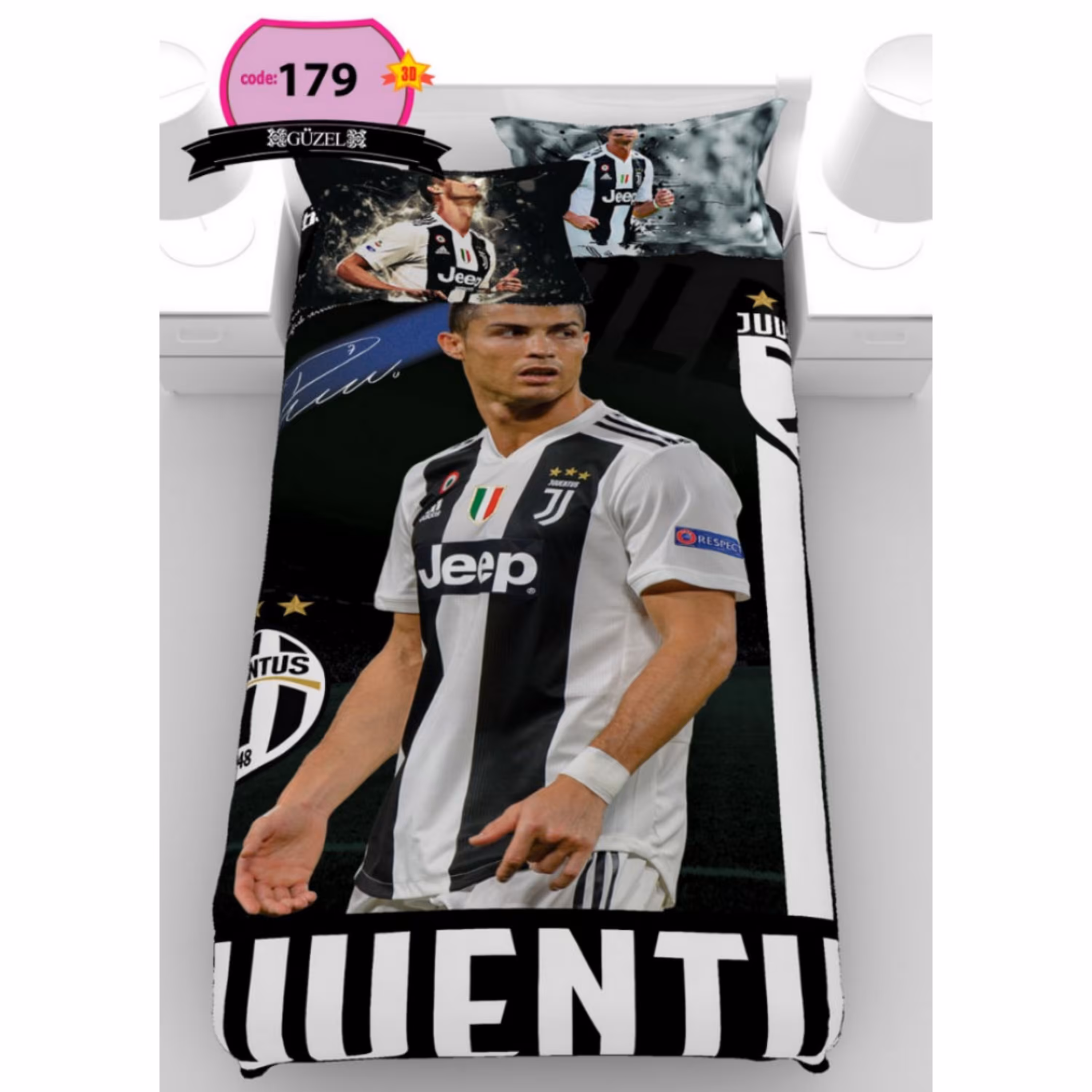 روتختی تک نفره سه بعدی برند گوزل -5 تکه -کد179