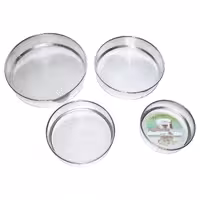 الک آشپزخانه استیل مجموعه 4 عددی در قطرهای 13 و 16 و 19 و 23 سانتی متری