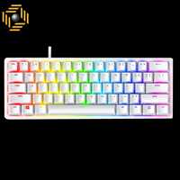 کیبورد ریزر مدل Huntsman Mini Mercury  Purple Optical Switch Clicky White