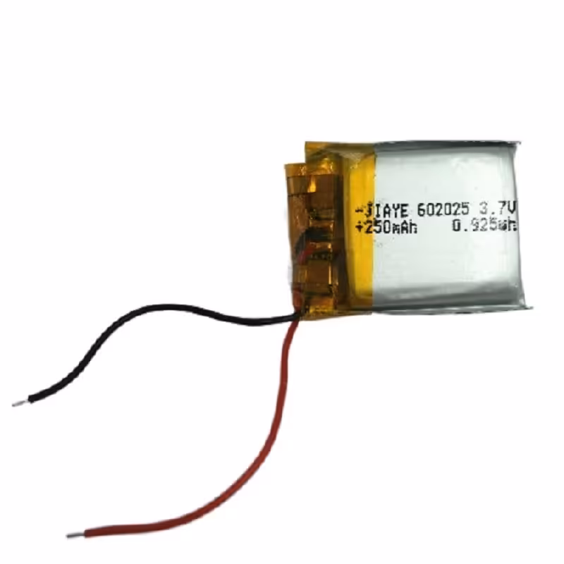 باتری لیتیومی مدل 602025 با ظرفیت 250 میلی آمپر ساعت 