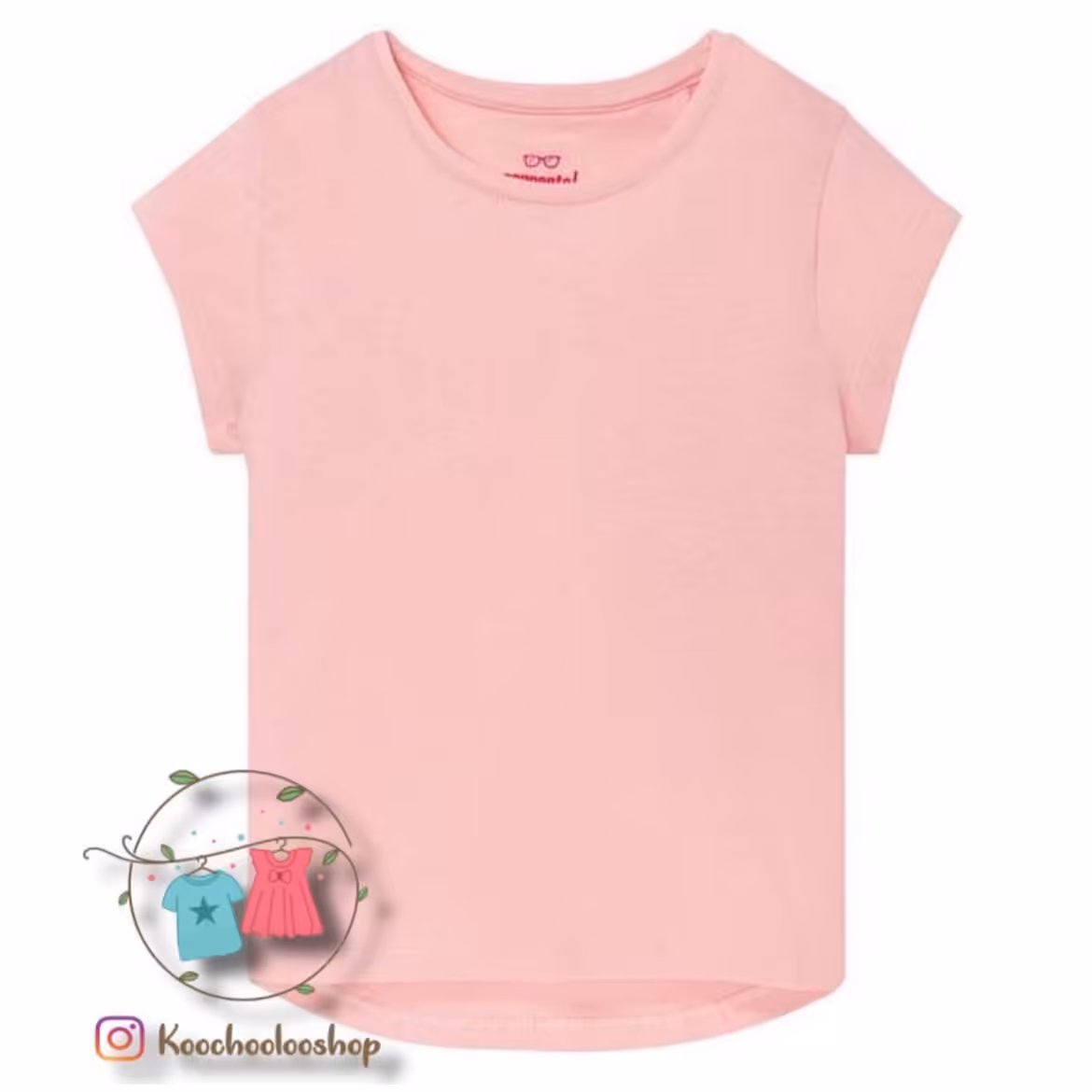 تیشرت دخترانه تمام نخی صورتی Pepperts  آلمان مناسب 12 تا 14 سال لطیف ونرم