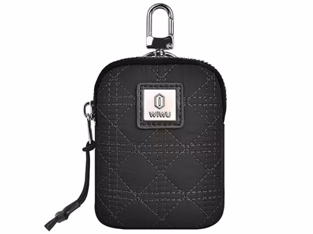 کیف گوشی موبایل و لوازم جانبی ضدآب دارای قلاب اتصال ویوو Wiwu QPOUCHBLK Q Pouch
