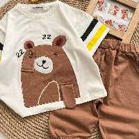 ست تیشرت شلوارک اسپرت هم پسرانه هم دخترانه