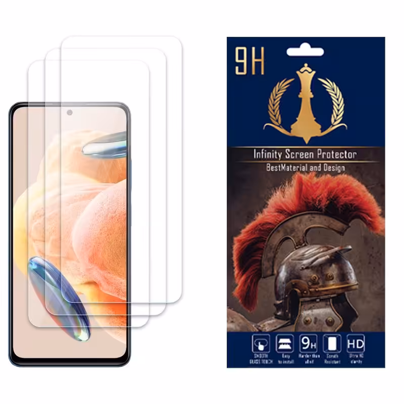 محافظ صفحه نمایش اینفینیتی مناسب برای شیائومی Redmi Note 12 Pro 4G بسته سه عددی