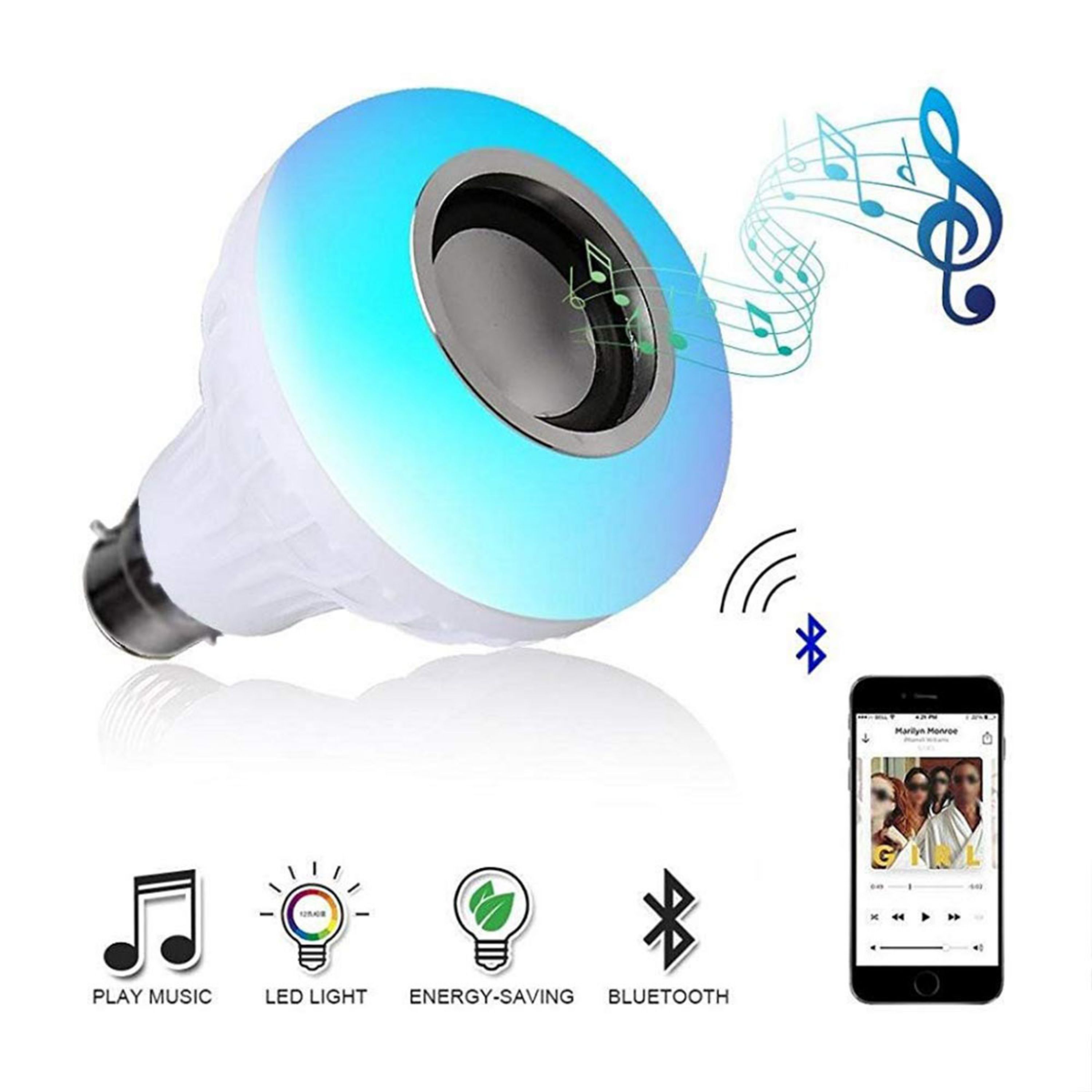 اسپیکر بلوتوث لامپی مدل Music Bulb
