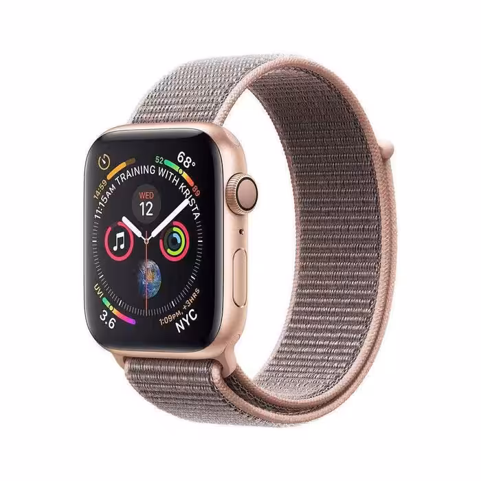 ساعت هوشمند اپل واچ سری 4 لوپ صورتی Apple Watch 40mm Gold Case Pink Sport Loop