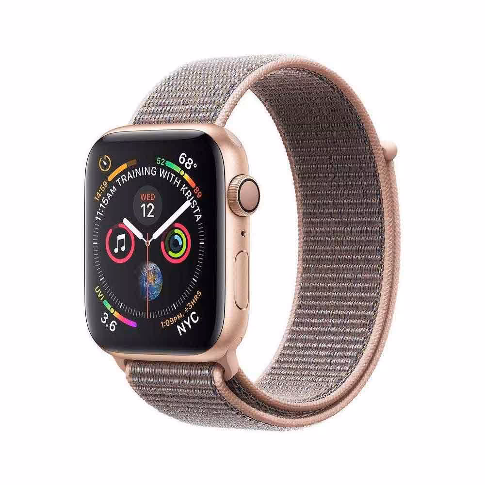 ساعت هوشمند اپل واچ سری 4 لوپ صورتی Apple Watch 40mm Gold Case Pink Sport Loop