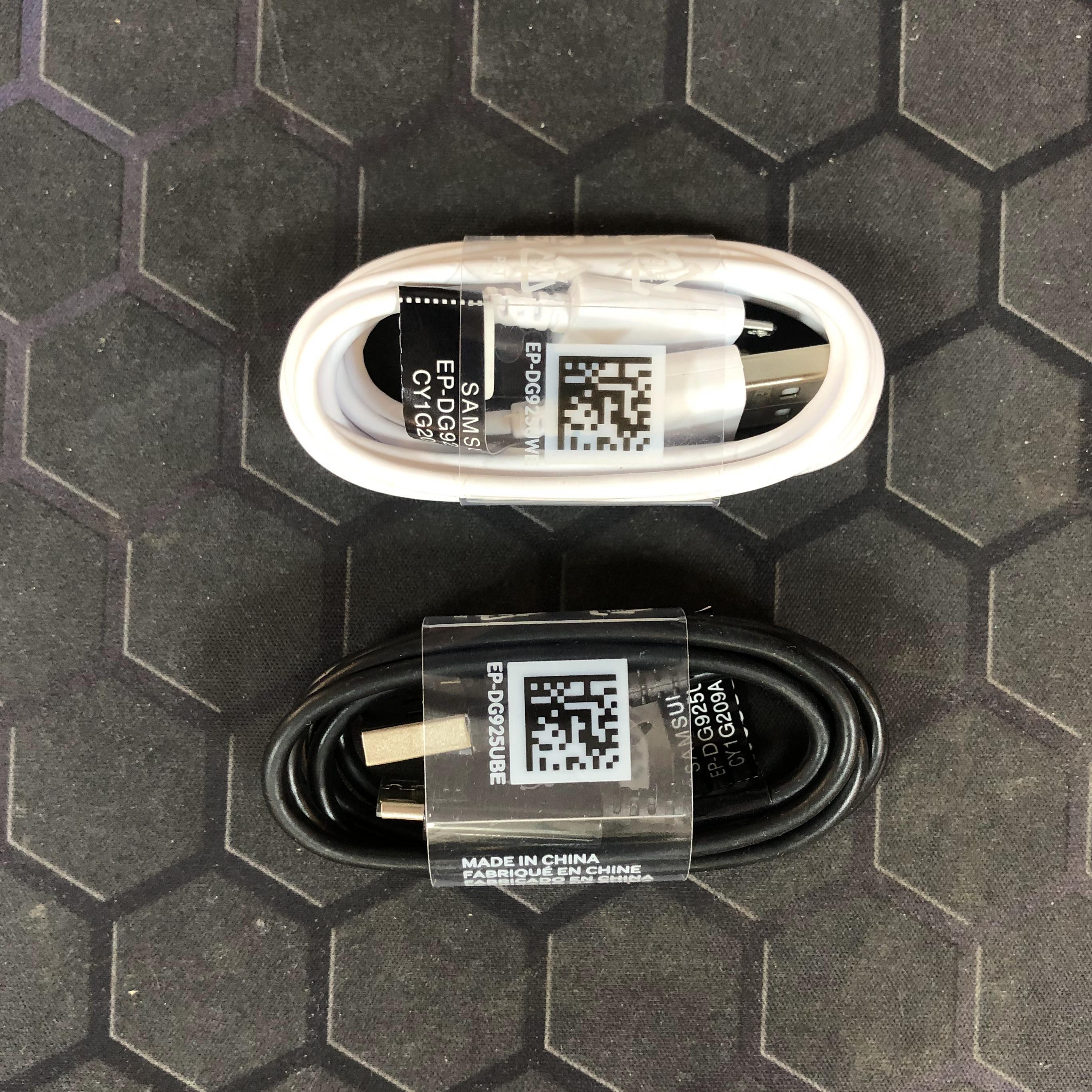 کابل سامسونگ اندروید کپی درجه 1 سفید مشکی 1 متری 