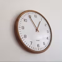 ساعت دیواری چوبی مدل کیان - چوب گردو