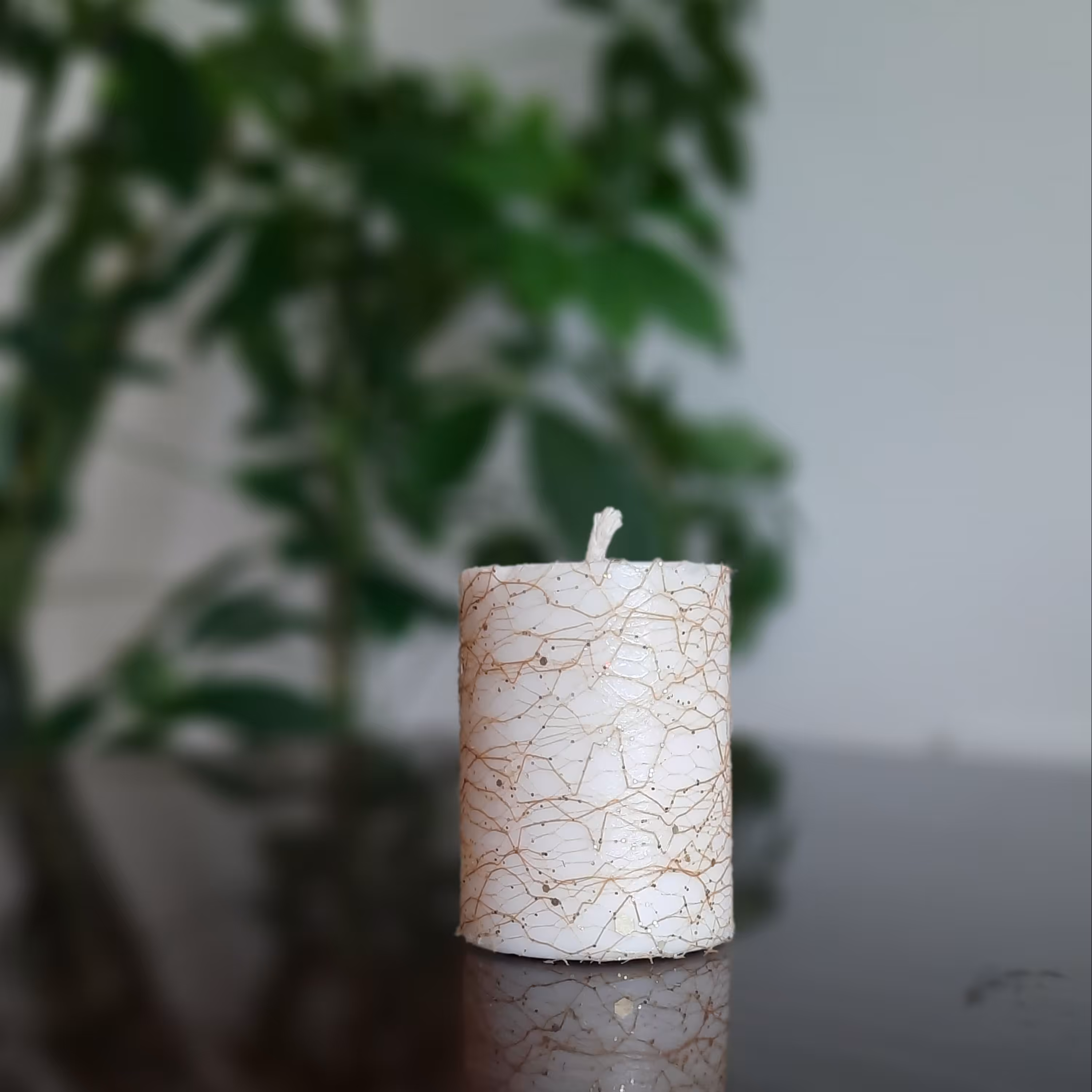 شمع عروس با پارافین درجه یک بدون دود در ارتفاع 7 و قطر 5 