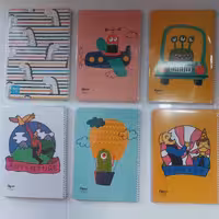 دفتر 60 برگ تک خط فنری جلد شده طرح کلاسیک الیپون آساناپخش 