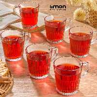 لیوان دسته دار شیاردار لیمون 2281