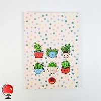 دفتر مشق 80 برگ طرح کاکتوس آپادانا