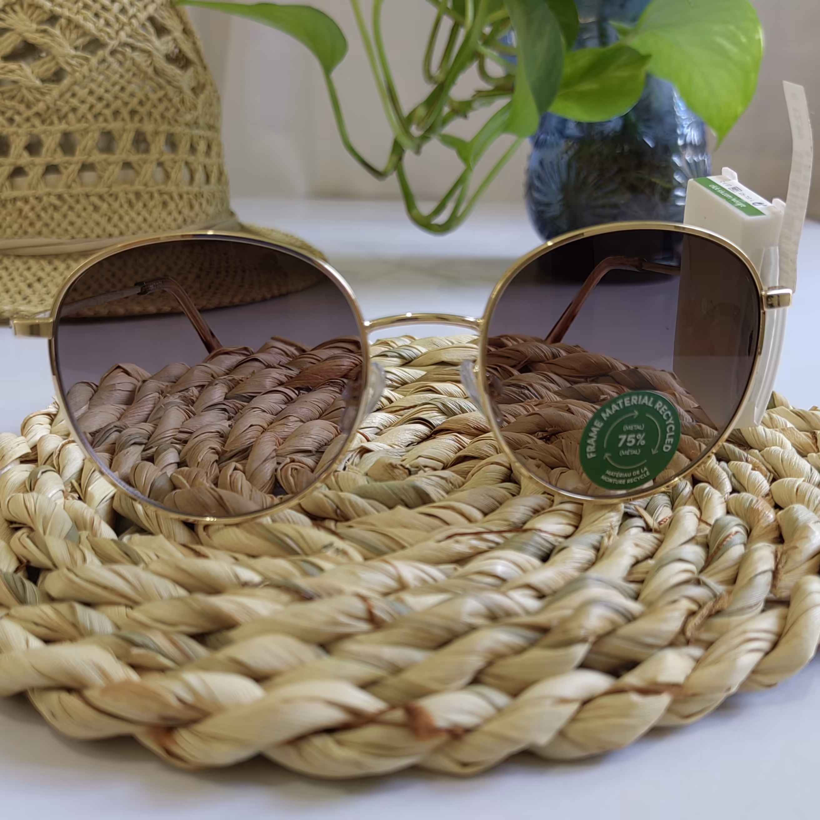 عینک آفتابی زنانه و دخترانه فریم فلزی