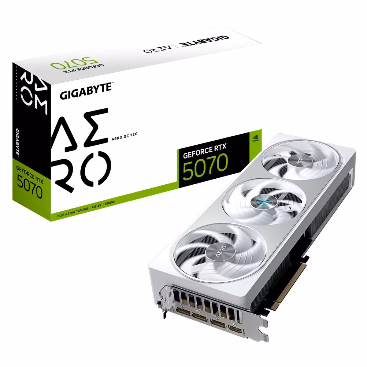 خرید کارت گرافیک GIGABYTE GeForce RTX 5070 Aero OC 12G با بهترین قیمت