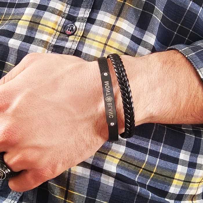 دستبند چرمی مونتوبلانک (حلقه مونتوبلانک)