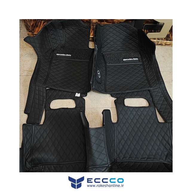 کفپوش پنج بعدی VIP چرم گلدوزی بنز C200 برند eccco