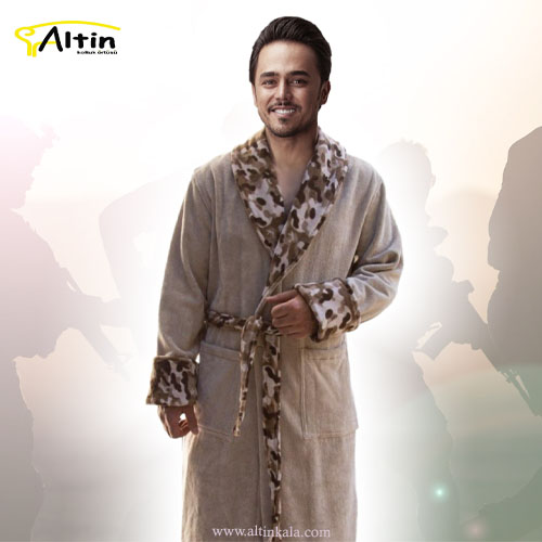 حوله پالتویی پودایران طرح ارتشی خاکی سایز 135