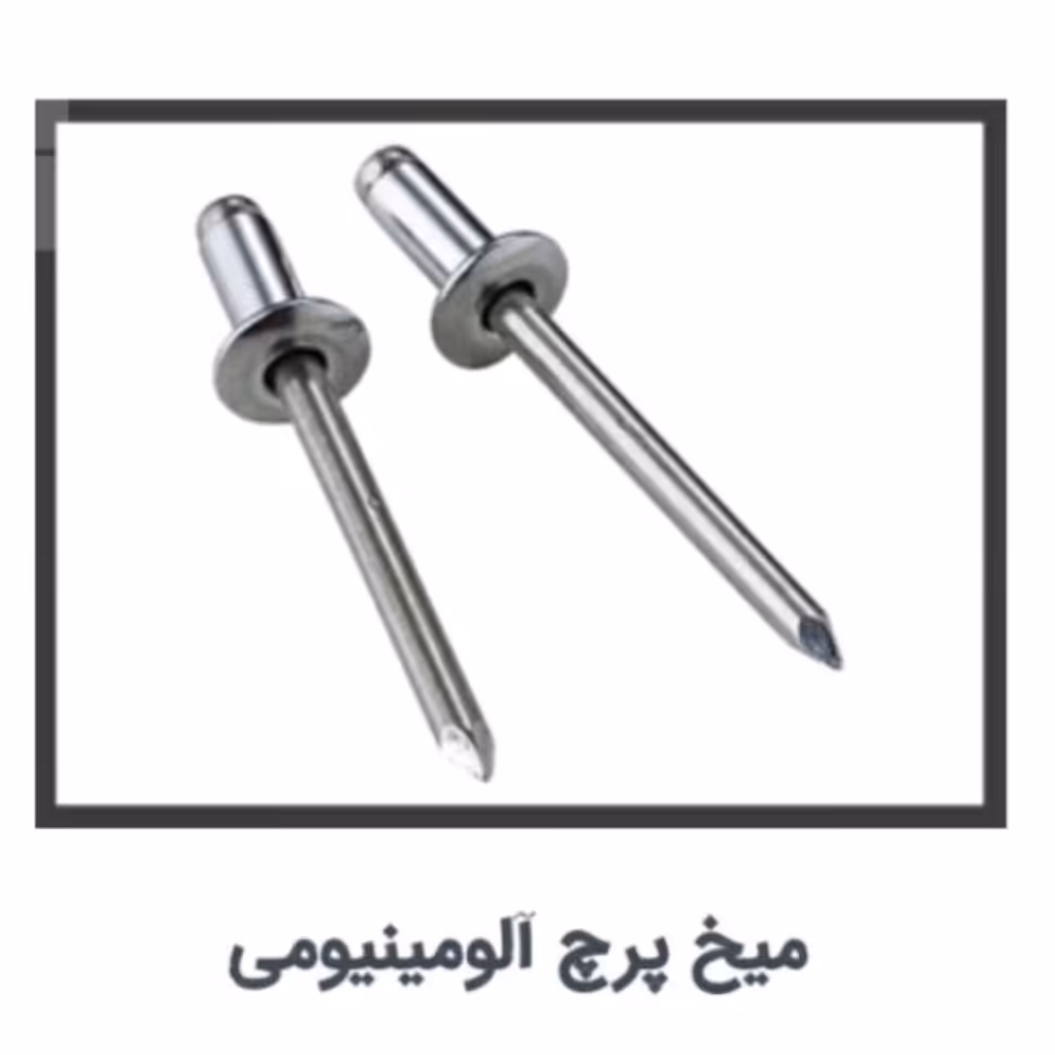 میخ پرچ آلومینیومی 5در10 بسته10تایی 