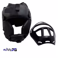 کلاه بوکس به همراه حفاظ ( مشکی ) 