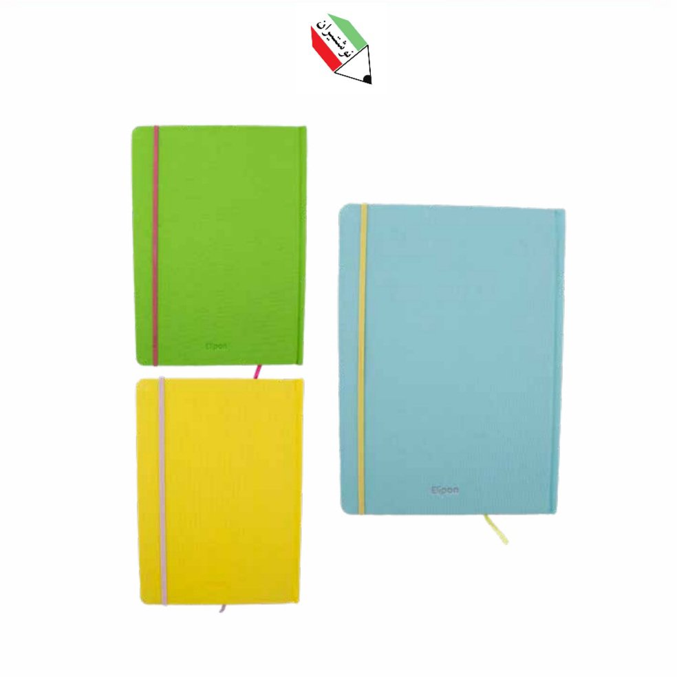 دفترچه یادداشت 112 برگ ته دوخت جلد پارچه سخت اعلا الیپون 68070