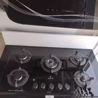 اجاق گاز صفحه ای 5 شعله شیشه هادسون مدل g513 دارای پلوپز 5 حالته ساباف ایتالیا ارسال به صورت پس کرایه بهترین کیفیت
